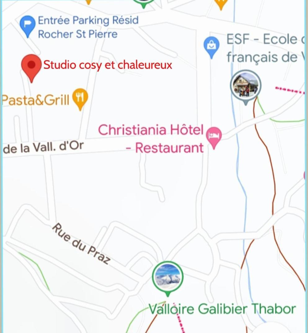 Studio Cosy Et Chaleureux Valloire Exterior foto